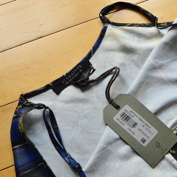 Allsaints Bryony Mirus Midi Slip Dress NWT Size US 6 - Picture 9 of 14